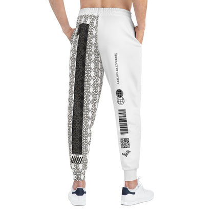 D-1 Collection Athletic Joggers No.1 White