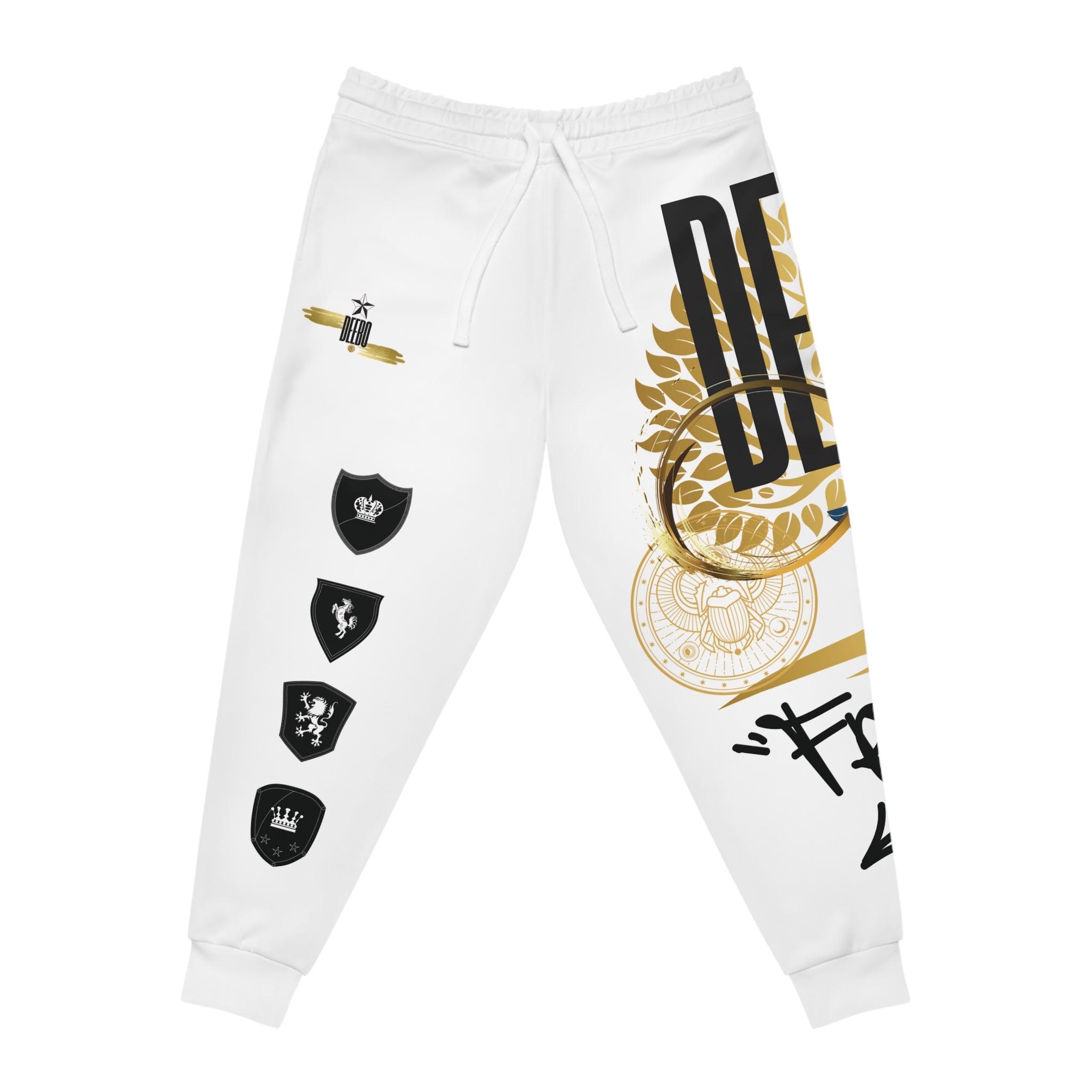 D-1 Collection Athletic Joggers No. 3 White