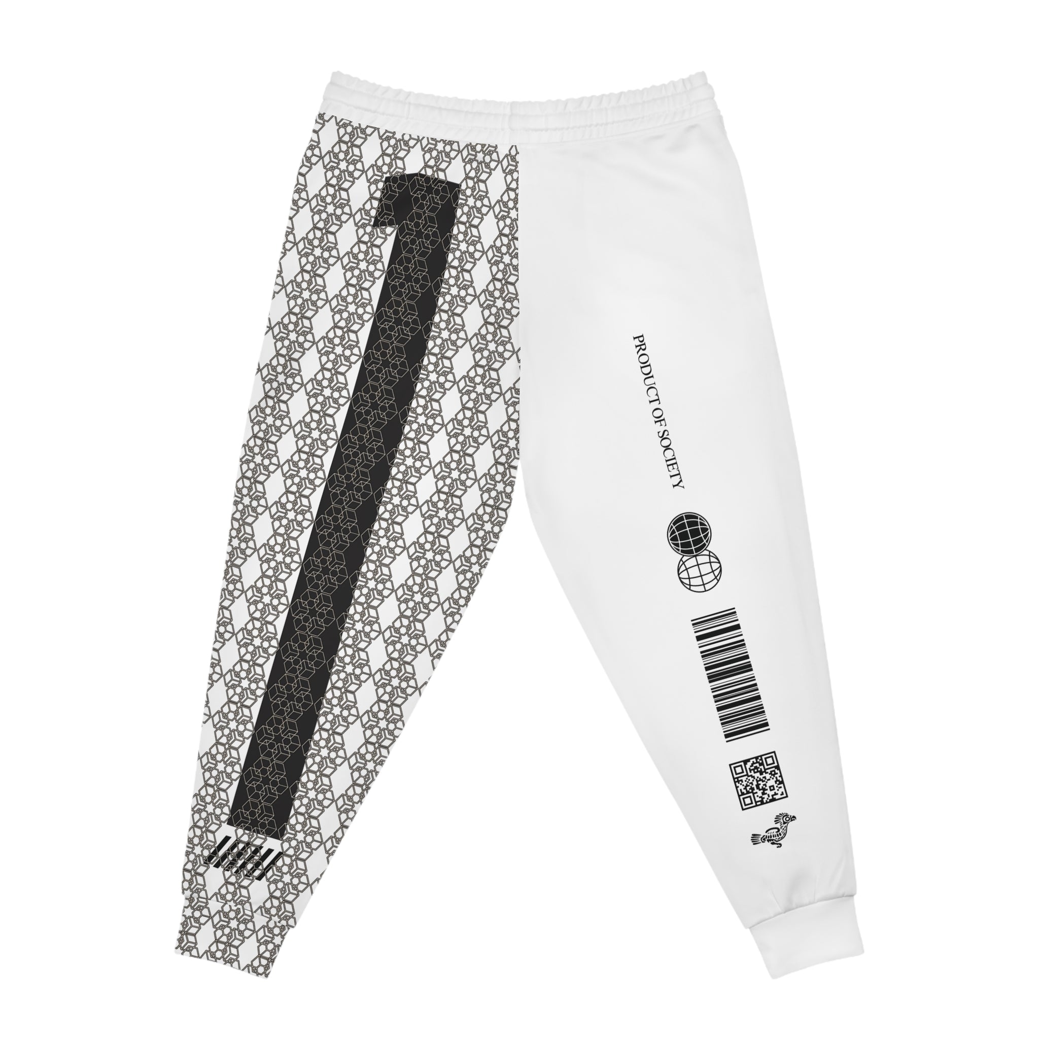 D-1 Collection Athletic Joggers No.1 White