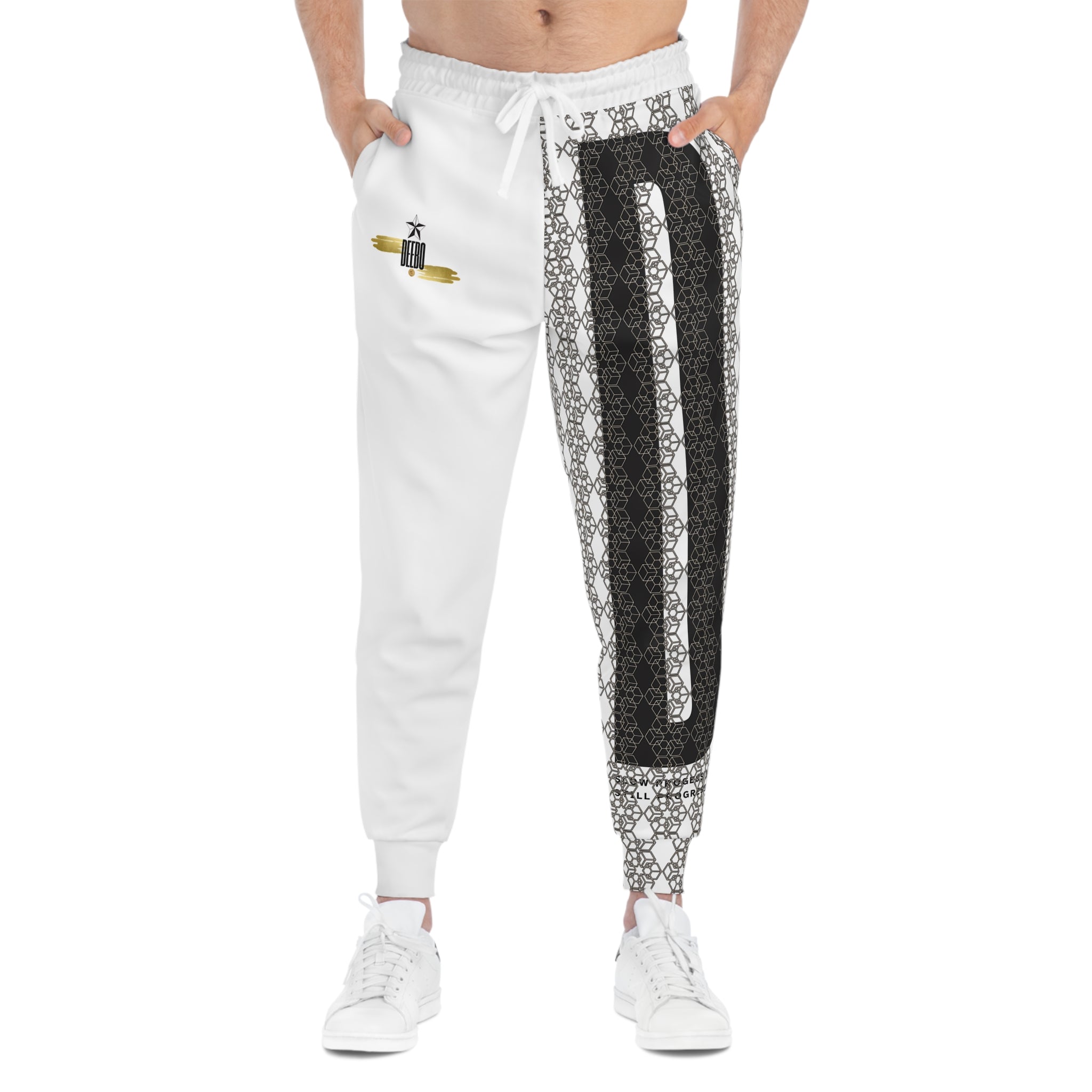 D-1 Collection Athletic Joggers No.1 White