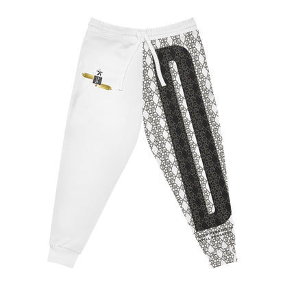 D-1 Collection Athletic Joggers No.1 White