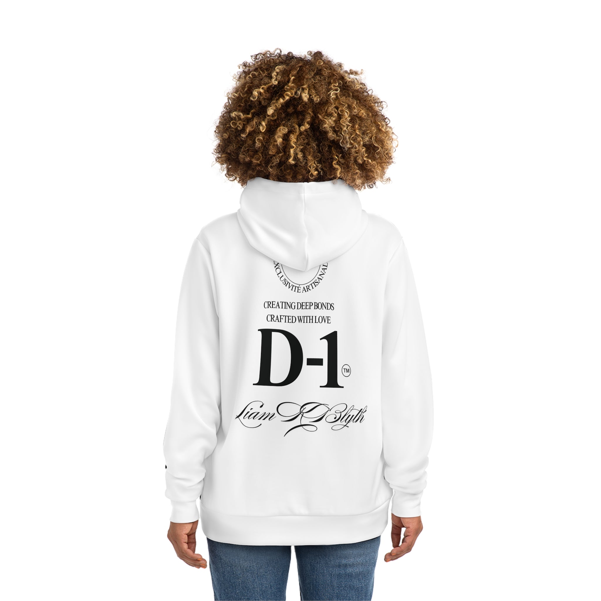 D-1 Collection Fashion Hoodie No.5 White